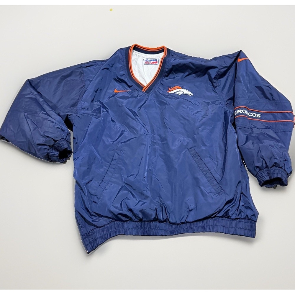 Vintage Nike Denver Broncos Reversible Pullover XL